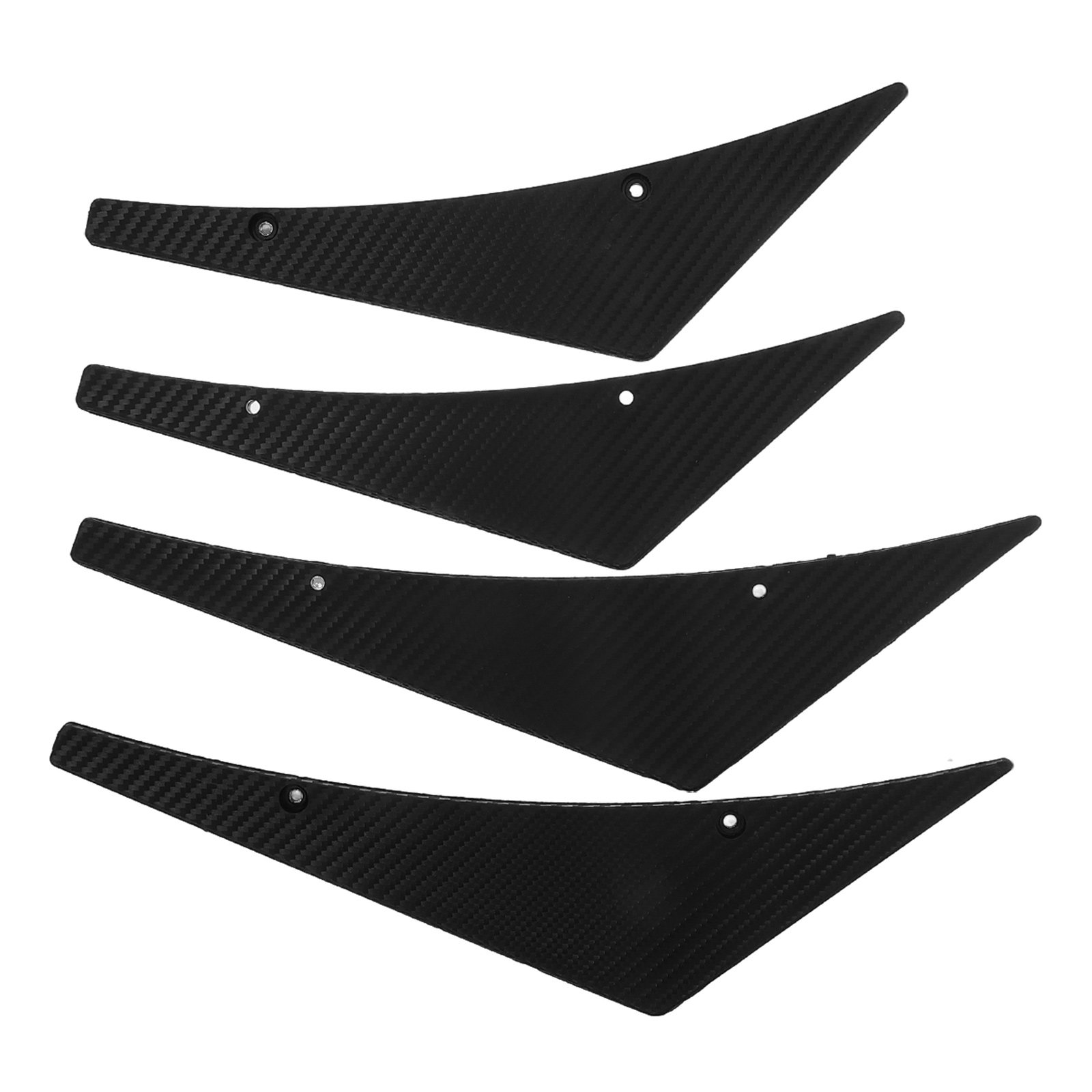 Car Accessories Lipa - 4 sztuki karbonowych spojlerów przednich, uniwersalne