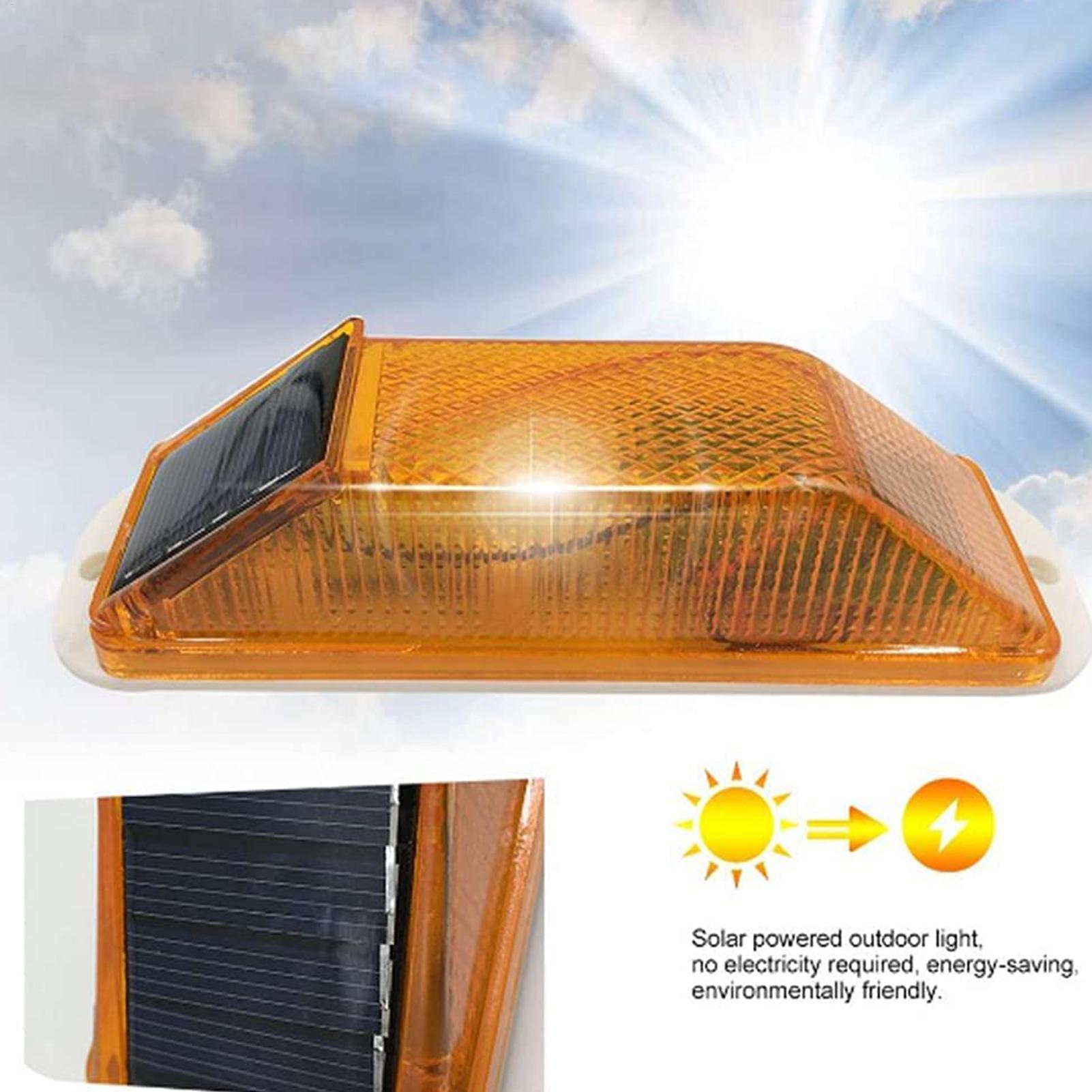 Car Accessories For Night Driving - LED-owa solarna lampa ostrzegawcza stroboskopowa, solarna