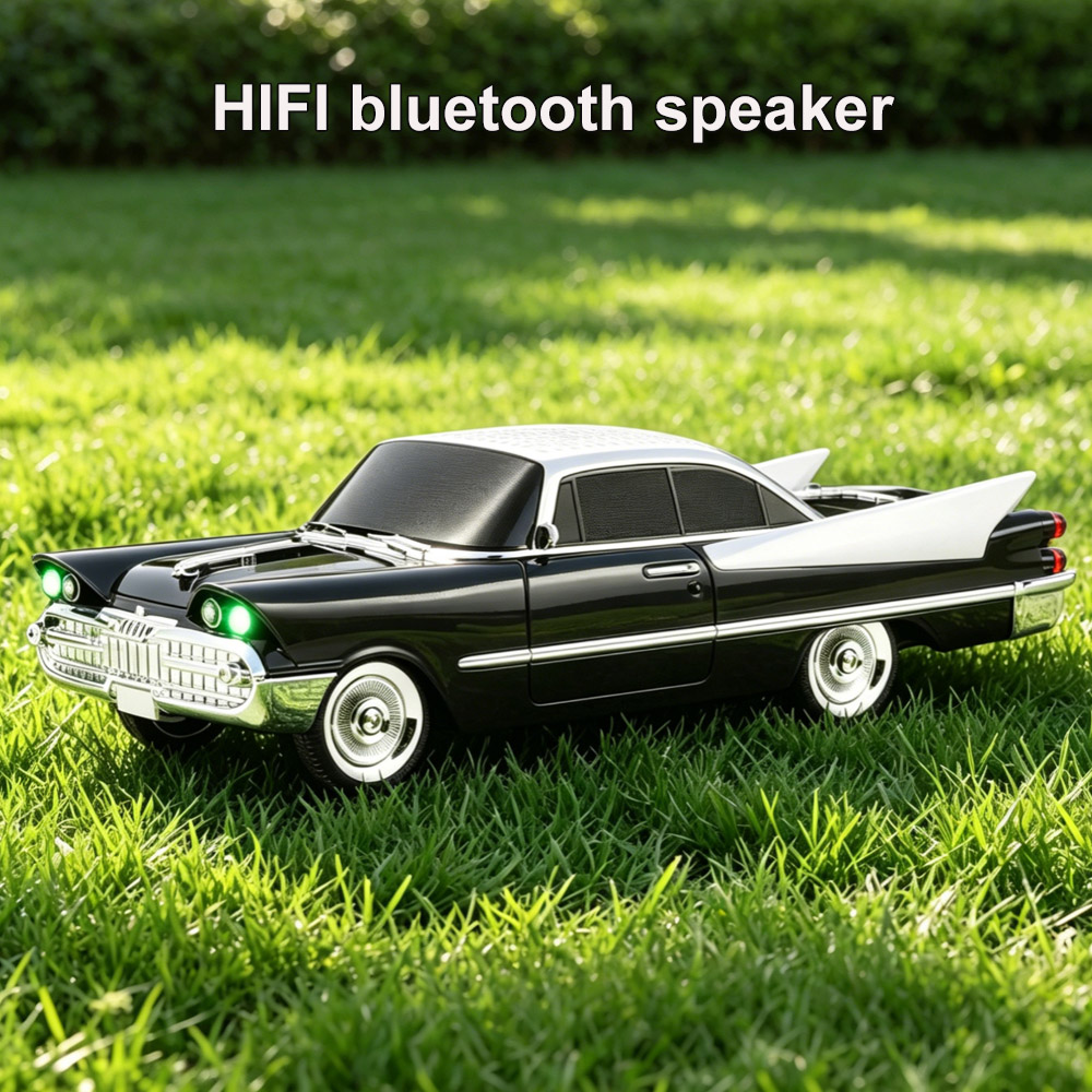 Car Accessories Amazon - Głośnik Bluetooth w kształcie klasycznego samochodu