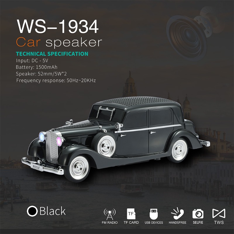 WS-1934 Bezprzewodowy głośnik  – Car Accessories Amazon recenzja i cena