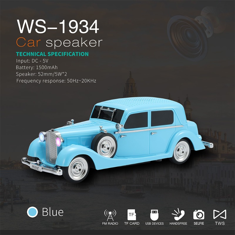WS-1934 Bezprzewodowy głośnik  – Car Accessories Amazon recenzja i cena