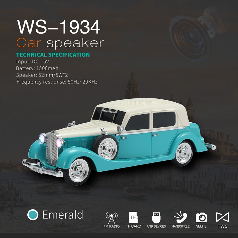 WS-1934 Bezprzewodowy głośnik  – Car Accessories Amazon recenzja i cena